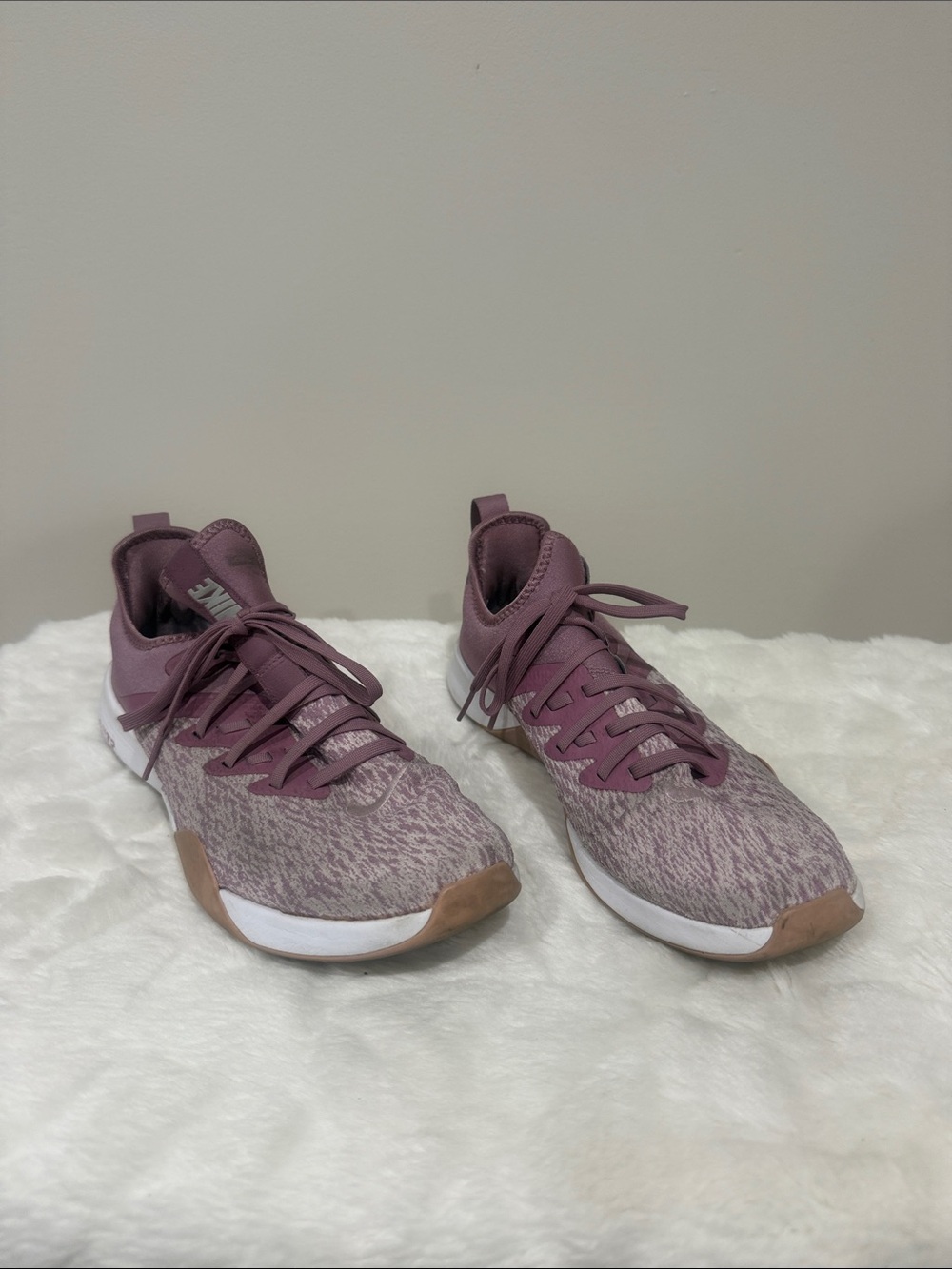 Nike Women's Athletic Sneakers in Mauve and White